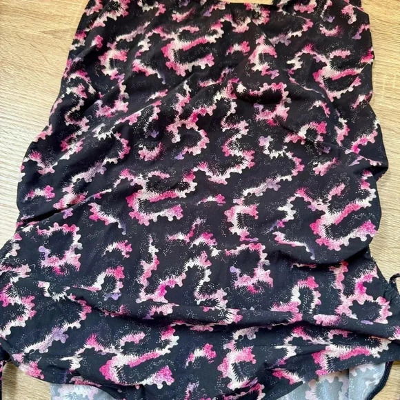 Isabel Marant Swimsuit One Piece Swim Bathing Suit Black Purple Large - Picture 7 of 7